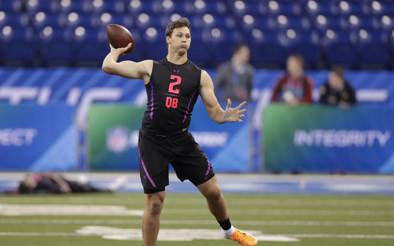 Josh Allen at NFL Combine